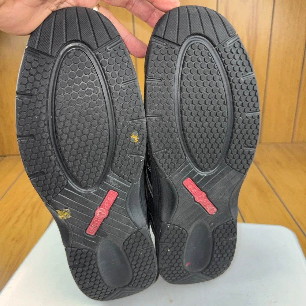 Orthofeet 611 Sprint Mens Athletic Shoes Black Mesh Sneakers Size 12 D Medium